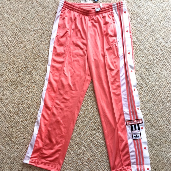 adidas snap pants red